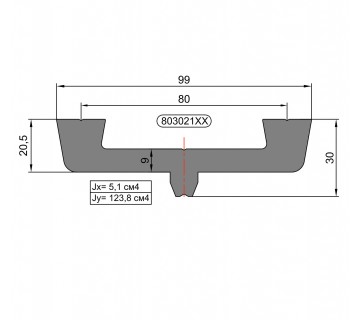 803 021 Алюмінієвий профіль