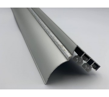 КАРНИЗ АЛЮМИНИЕВЫЙ ДВУХРЯДНЫЙ МЕТАЛЛИК,  2,5 м  801047