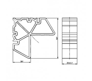 360 D02 Вкладиш для рами дверей